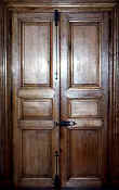 Ancienne paire de porte à 3 panneaux